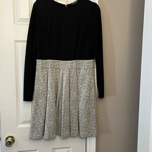 Black fit and flare work dress. Classy and versatile. Great condition